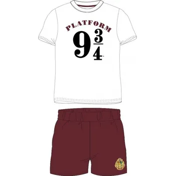 Chlapecké pyžamo DOVOZ EU CHLAPECKÉ LETNÍ PYŽAMO HARRY POTTER bílé Velikost: 164