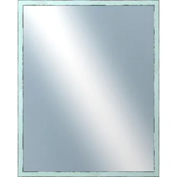Zrcadlo DANTIK - Zarámované zrcadlo - rozměr s rámem cca 40x50 cm z lišty AKVAREL modrá vysoká (2653)