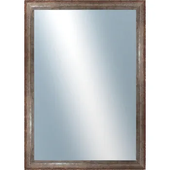 Zrcadlo DANTIK - Zarámované zrcadlo - rozměr s rámem cca 50x70 cm z lišty NEVIS červená (3051)