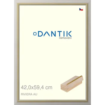 Rám na obraz DANTIK rámeček 42x59,4 | RIVIERA AU (Plexi Čiré) (Vyrobeno s láskou u nás v DANTIKU)