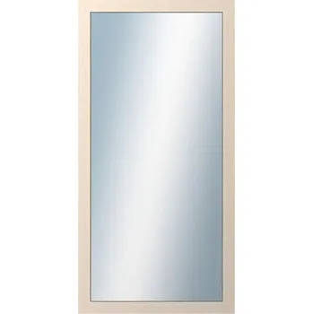 Zrcadlo DANTIK - Zarámované zrcadlo - rozměr s rámem cca 50x100 cm z lišty 4020 bílá prodřená (2766)