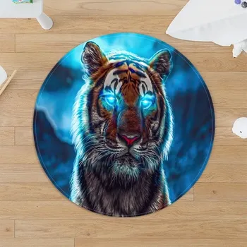 Koberec Kulatý koberec proti skluzu se zvířecím vzorem - 7,60 cm x 60 cm