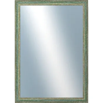 Zrcadlo DANTIK - Zarámované zrcadlo - rozměr s rámem cca 50x70 cm z lišty LYON zelená (2706)