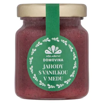 Včelařství Domovina Jahody s vanilkou v medu 75 g