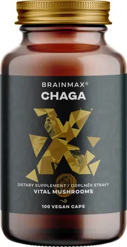 Přírodní produkt BrainMax Chaga 500 mg 100 cps.