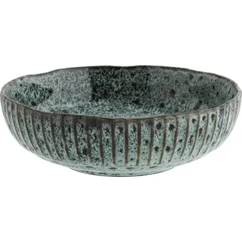 MADAM STOLTZ Kameninová mísa Turquoise Spots