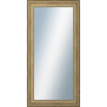 Zrcadlo DANTIK - Zarámované zrcadlo - rozměr s rámem cca 50x100 cm z lišty HRAD stříbrná patina (2823)