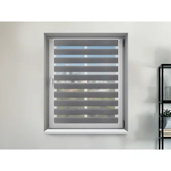 Roleta FEXI Zatemňovací Roleta Den a noc, Nature blackout břidlice, A 02905 v POLO kazetě, 150x30 cm