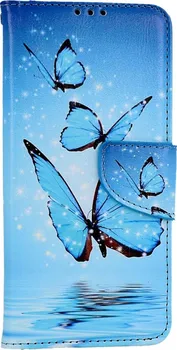 Pouzdro na mobilní telefon TopQ Knížkové pouzdro pro Xiaomi Redmi Note 13 Pro modří motýlci