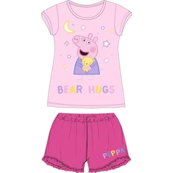 Dívčí pyžamo DOVOZ EU DÍVČÍ LETNÍ PYŽAMO PRASÁTKO PEPPA PIG růžové Velikost: 116