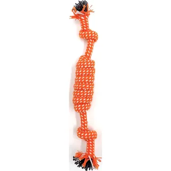Hračka pro psa Surtep Animals Hračka pro psa bavlněný válec dva knoty 26 cm/36 g Barva: Oranžová