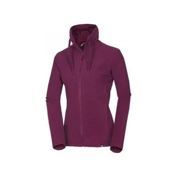 Dámská mikina Northfinder Winifred cherry L; Fialová mikina + DÁREK DLE VÝBĚRU!