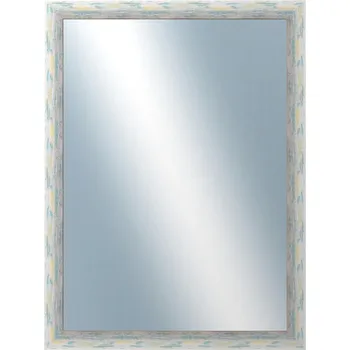 Zrcadlo DANTIK - Zarámované zrcadlo - rozměr s rámem cca 60x80 cm z lišty PAINT zelená velká (2964)