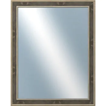 Zrcadlo DANTIK - Zarámované zrcadlo - rozměr s rámem cca 80x100 cm z lišty TOOTH zlato černá (2780)