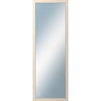 Zrcadlo DANTIK - Zarámované zrcadlo - rozměr s rámem cca 50x140 cm z lišty 4020 bílá prodřená (2766)