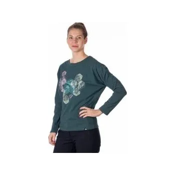 Dámské oblečení Northfinder Beverly inkbluemelange XL; Zelená triko