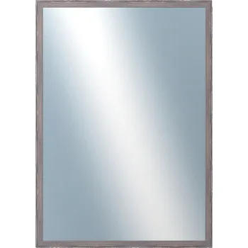 Zrcadlo DANTIK - Zarámované zrcadlo - rozměr s rámem cca 50x70 cm z lišty KASSETTE tmavěšedá (3056)