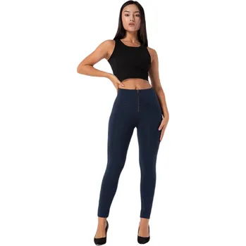 Dámské legíny Royal Wolf Push-Up pletené legíny Melody, dark blue Velikost: XL, Varianta: Nízký pas