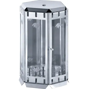 Svítilna Svítilna šestiboká, leštěný nerez, 16 x 16 x 26 cm