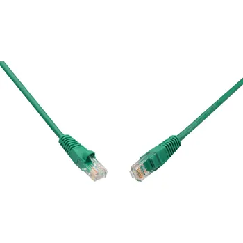 Síťový kabel Solarix Solarix Patch kabel CAT5E UTP PVC 10m zelený, snag-proof, C5E-114GR-10MB