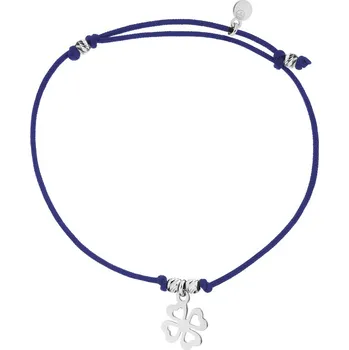 Náramek Náramek s prvky ze stříbra - čtyřlístek - AP536-6488