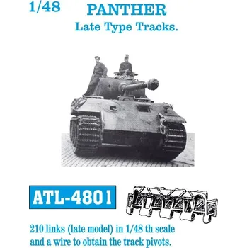 Plastikový model 1/48 ATL-4801 PANTHER Late Type Tracks - Friul Model