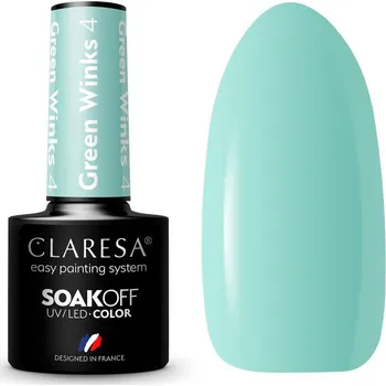Lak na nehty Gel lak CLARESA® GREEN WINKS 4, 5g