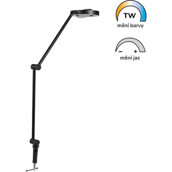 Lampička Chytrá stolní lampa PANAN DESK SUN@Home Ra98 s klipem | černá