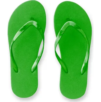 Pánské pantofle STRICKER Pohodlné pantofle s podrážkou z PE a páskem z PVC MAUPITI Velikost: 43, Barva: středně zelená