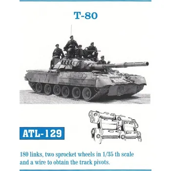 Plastikový model 1/35 ATL-129 T-80 - Friul Model
