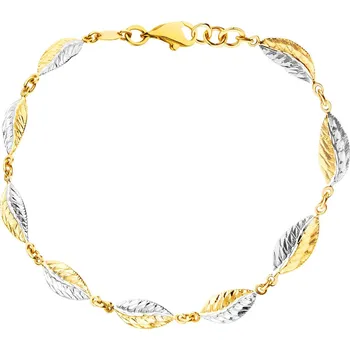 Náramek Zlatý náramek - listy - AP535-9132