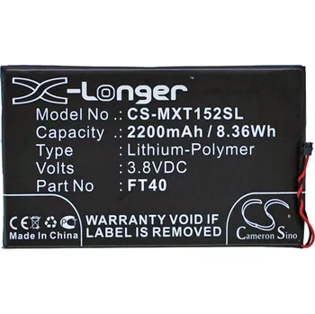 Baterie pro mobilní telefon Baterie Cameron Sino CS-MXT152SL za Motorola ET40 - neoriginální