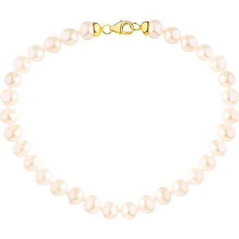 Náramek Náramek s prvky ze žlutého zlata - perly - AP535-0439