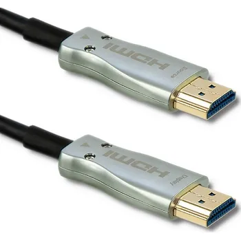 Video kabel QOLTEC Kabel HDMI 2.0,optický HDMI vidlice,z obou stran 30m černá