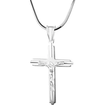 Přívěsek Stříbrný přívěsek - kříž - AP123-8573