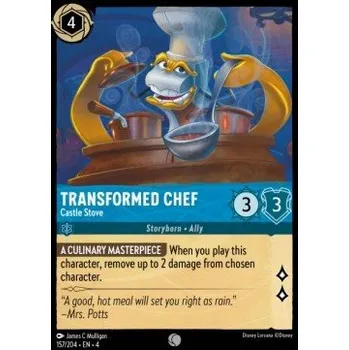 Sběratelská karetní hra URS 157/204 Transformed Chef - Castle Stove Verze: HOLO, Stav Produktu: Near Mint