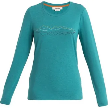 Icebreaker Women's Merino Central Classic LS T-Shirt Icebreaker, Flux Green 0A56QT861 - dámské triko dlouhý rukáv S + Doprava zdarma