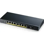 Zyxel GS1900-10HP Řízený L2 Gigabit Ethernet (10/100/1000) Podpora napájení po Ethernetu (PoE) Černá