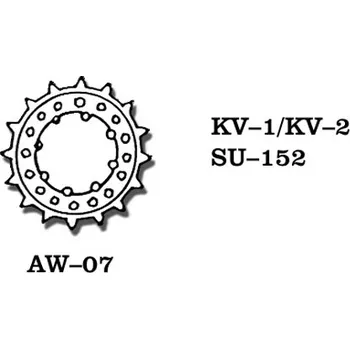 Plastikový model 1/35 AW-07 KV-1 / KV-2 / SU 152 - Friul Model