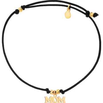 Náramek Pozlacený stříbrný náramek - máma - AP530-2122