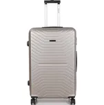 Velký cestovní kufr na kolečkách ABS 100l Worldline 625 zlatá/champagne