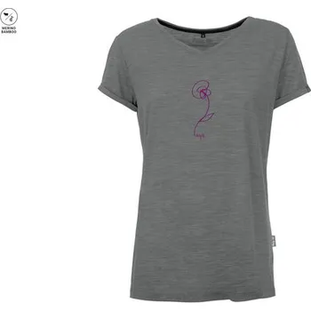 Dámské termoprádlo Pally'Hi Wmn's T-Shirt Fleur Peur Heather Pigeon - dámské funkční tričko merino M + Doprava zdarma