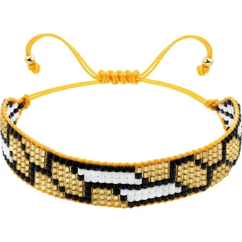 Náramek Náramek s prvky ze žlutého zlata a korálky - AP538-1910