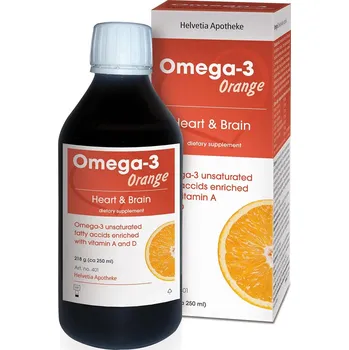 Doplněk stravy Helvetia Omega-3 Orange 250 ml