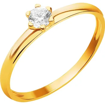 Prsten Zlatý prsten se zirkonem - P-1137.02