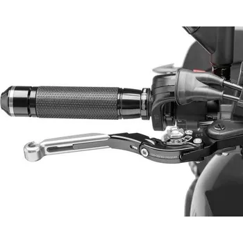 Motodíl PUIG Páčka brzdy bez adaptéru PUIG 19PNP rozšiřitelná skládací stříbrná/stříbrná