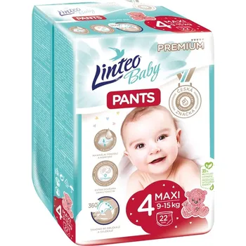 jednorázová plena Linteo Baby Pants 4 Maxi Premium 9-15 kg 22 ks