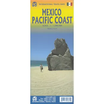 ITMB Publishing mapa Mexico Pacific Coast 1:1,5 mil. ITM