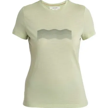 Icebreaker Womens Merino 150 Tech Lite III SS Tee Contour Waves, Glazen 0A56YGB76 dámské tričko S + Doprava zdarma