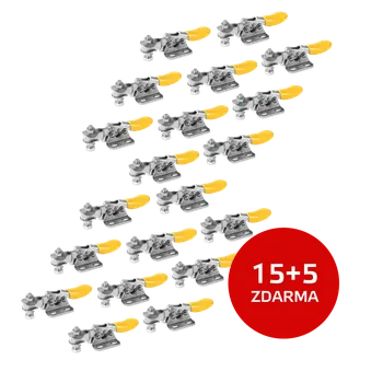 Svěrák JC Metal Sada 15+5 ks: Vodorovná upínka 100 UZ